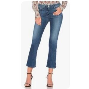 3x1 Jeans Size 29 Midrise Medium Wash Cropped Side Zip Club Glam